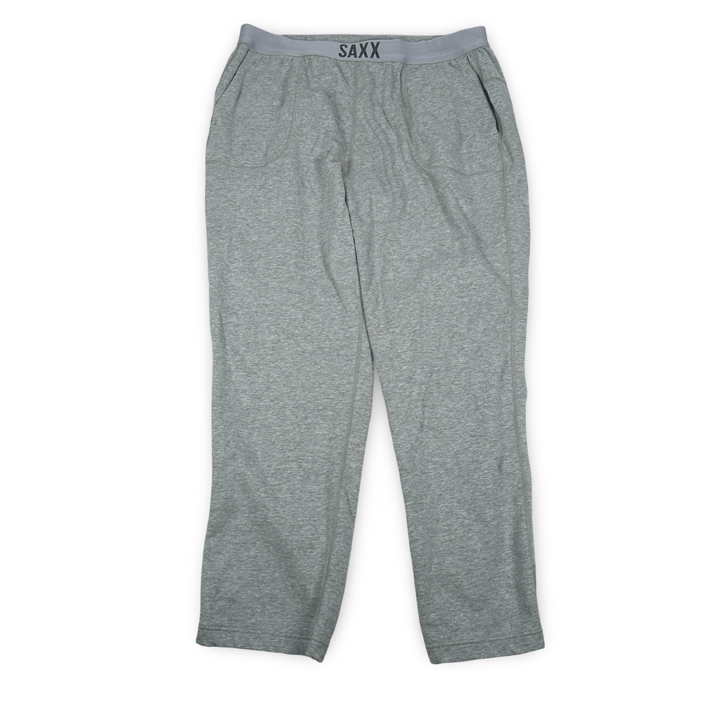 SAXX 3Six Five Lounge Pant Men’s XL Gray Cotton Pockets Drawstring Waist Casual